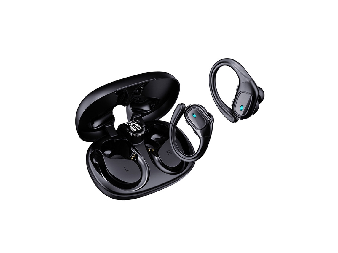 Fone de Ouvido Bluetooth com Cancelamento de Ruído Preto GODTVAGT