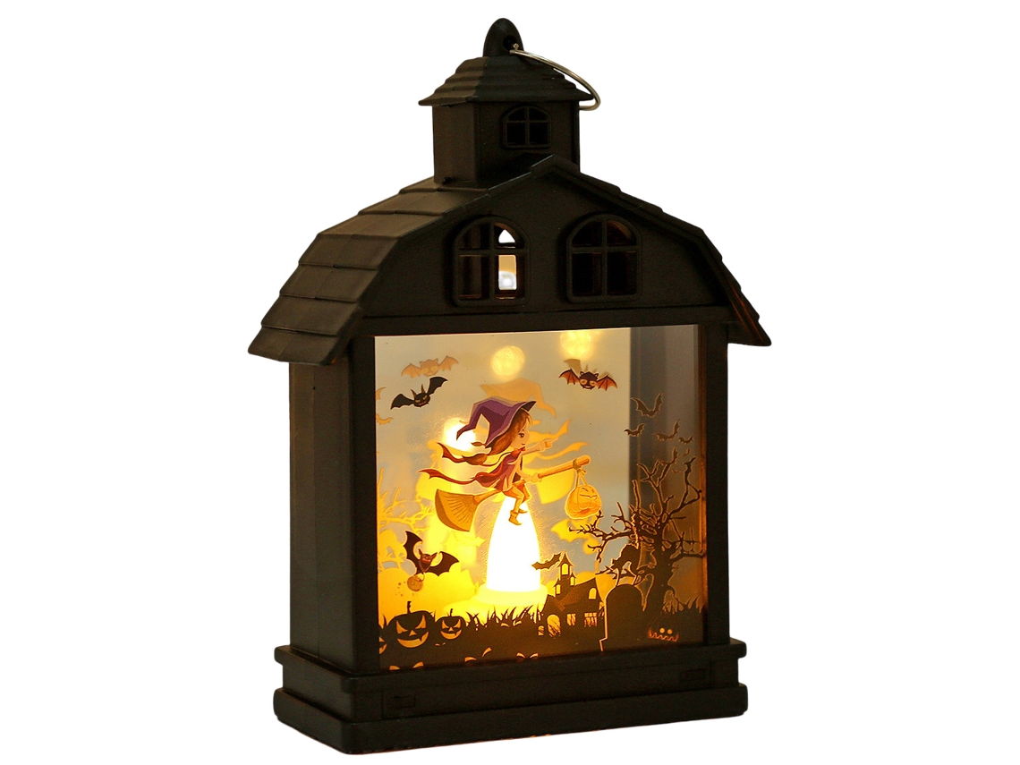 Lanterna de Pilhas Decoração de Halloween com Luz de Fantasma NEVEANCE