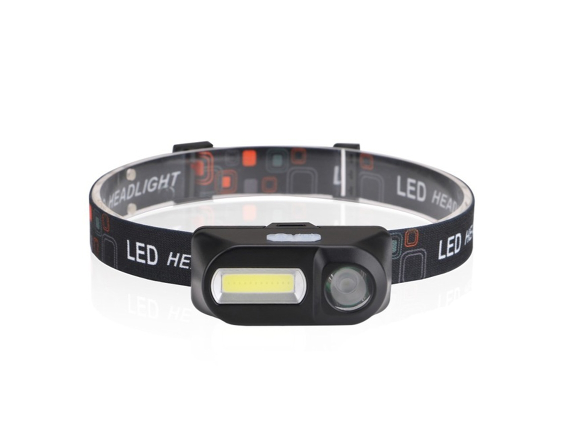 Lanterna De Cabeça Leve E Prática (led Cob/xpe) Com Carregamento Usb., Lanterna Elegante E Fácil De Usar Com Led Cob/xpe Brilhante