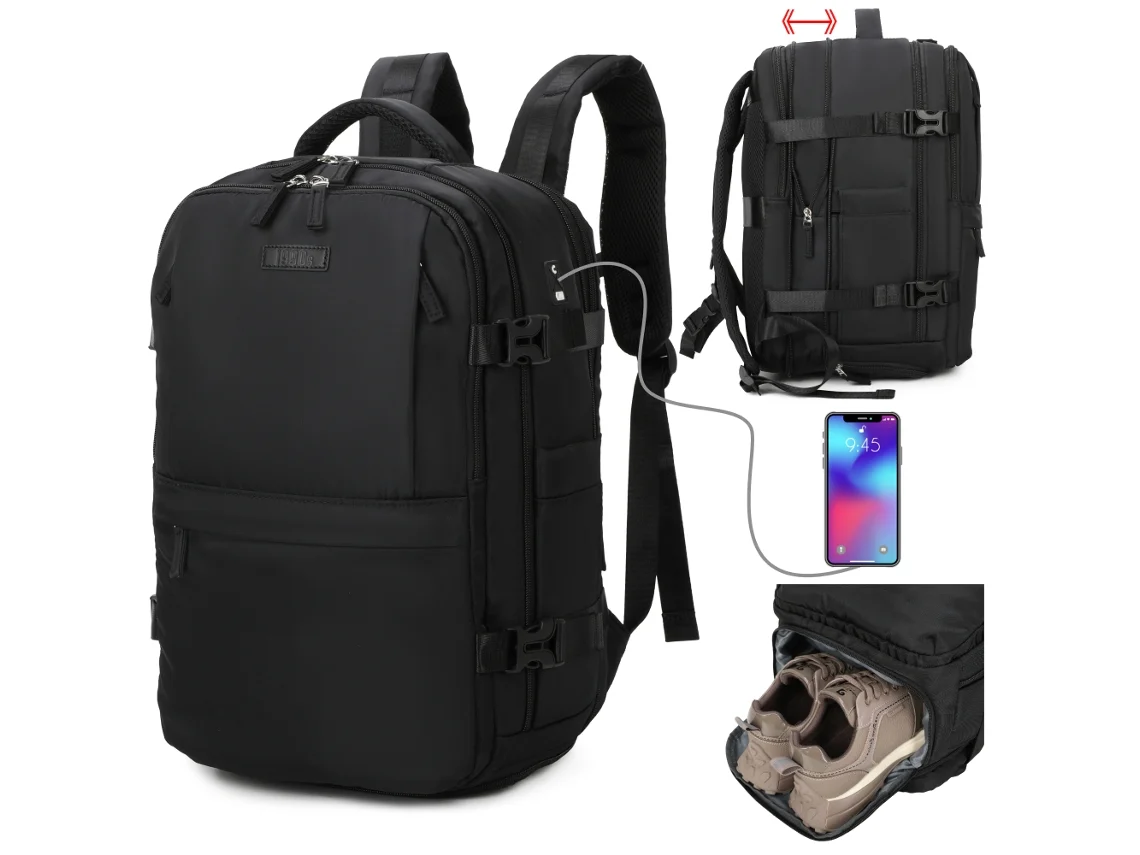 Mochila De Cabine Expansível 1990s Ryanair Preto (40x25x20 25cm 20l 25l)