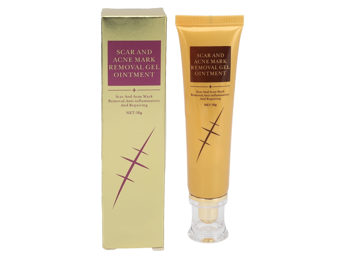 Gel Reparador De Cicatrizes 30g Com Extractos Vegetais Para Pele Danificada, Textura Suave E Fácil De Usar