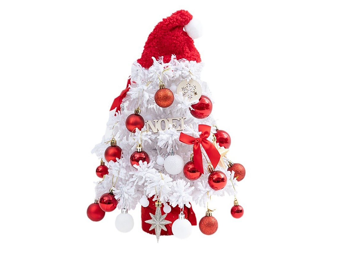 Mini Árvore De Natal (flocked Com Led) Eoocoo
