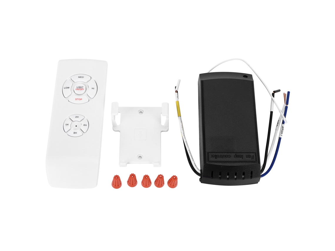 Controle remoto para ventilador de teto inteligente com luz (com plugue europeu, 3 velocidades)