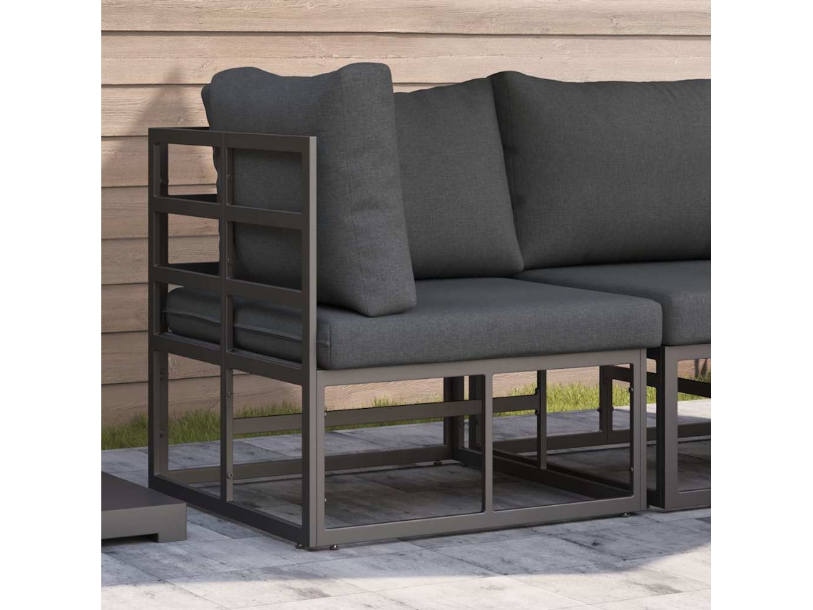 Vidaxl Móveis Para Exterior Metal Preto E Anthracite