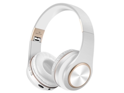 Auriculares Bluetooth Dobráveis, Portáteis E Com Bateria De Longa Duração - Brancos
