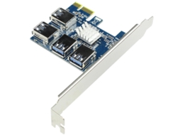 Placa Riser PCI e de Mineração LAXISCREED, expansão de 1 para 4 slots | LAXISCREED