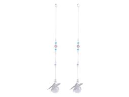 2 Peças de Decoração Suspensa de Cristal ALLINLESS
