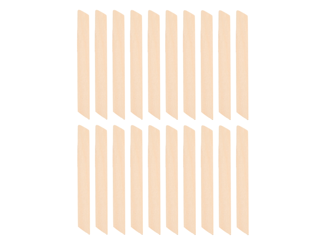 20 Palillos De Cera De Madera Para Depilación