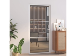 Porta Interna 93x201,5 Cm Vidro Esg E Alumínio Branco Wsd878530 Lovely Home