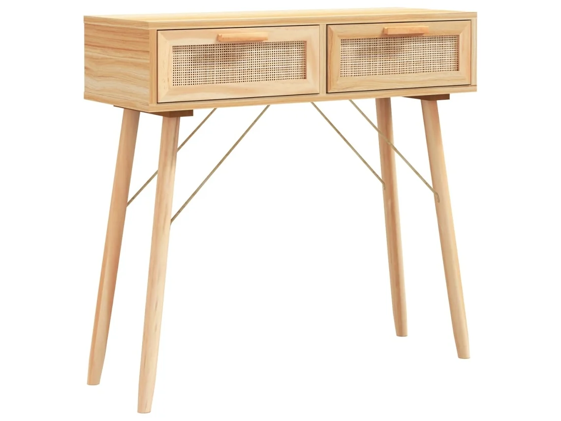 Console Table, Console Tables Vidaxl Marrom Madeira De Pinho (n/a)