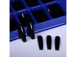 100 Pçs/box Dicas De Unhas Falsas Ballerina Coffin De Acrílico Com 10 Tamanhos Para Arte De Unhas Diy