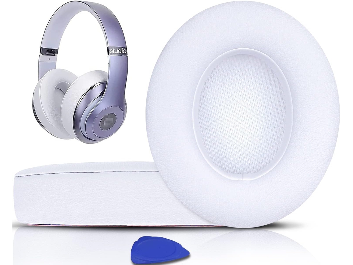 Almofadas de orelha Yuysan Para Beats Studio 2 Studio 3 Branco Yuysan