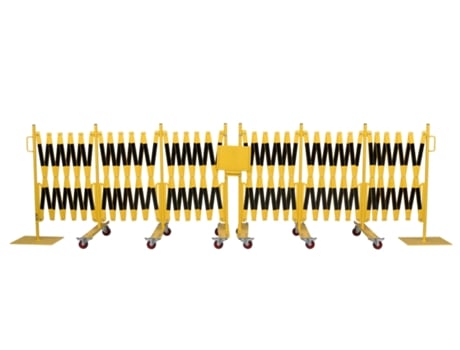 Conjunto DANCOP 2 unid. Barreira expansível amarelo-preta 8,0m