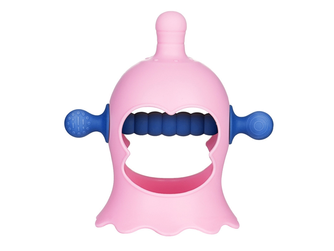 Chupeta de silicone para bebês, brinquedo para dentição, barra molar macia, alivia a gengiva.