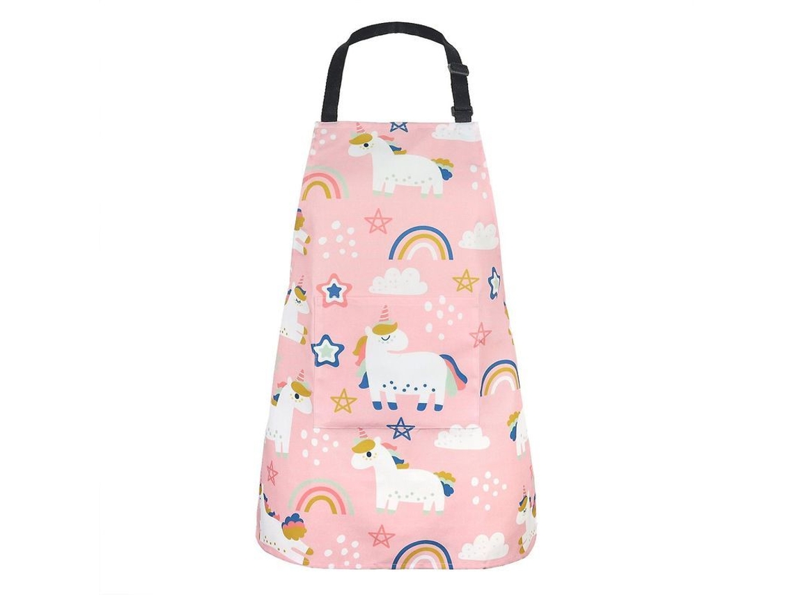 Avental De Bebê De Poliéster Com Bolso, Proteção Anti-manchas Para Cozinha E Eventos, Unisex Unicornio