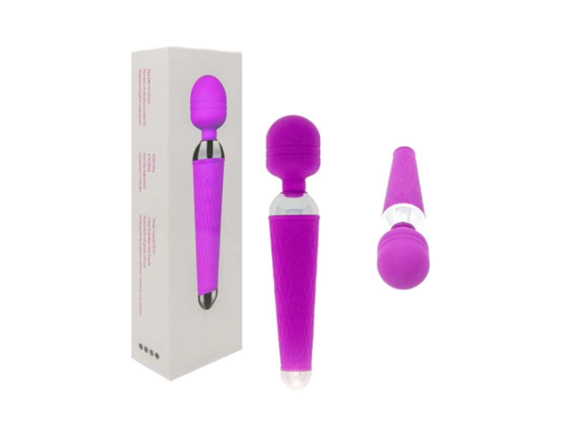 Varinha Massageadora Sem Fio Com 10 Modos De Vibração Diferentes - Brinquedos Sexuais, Roxo