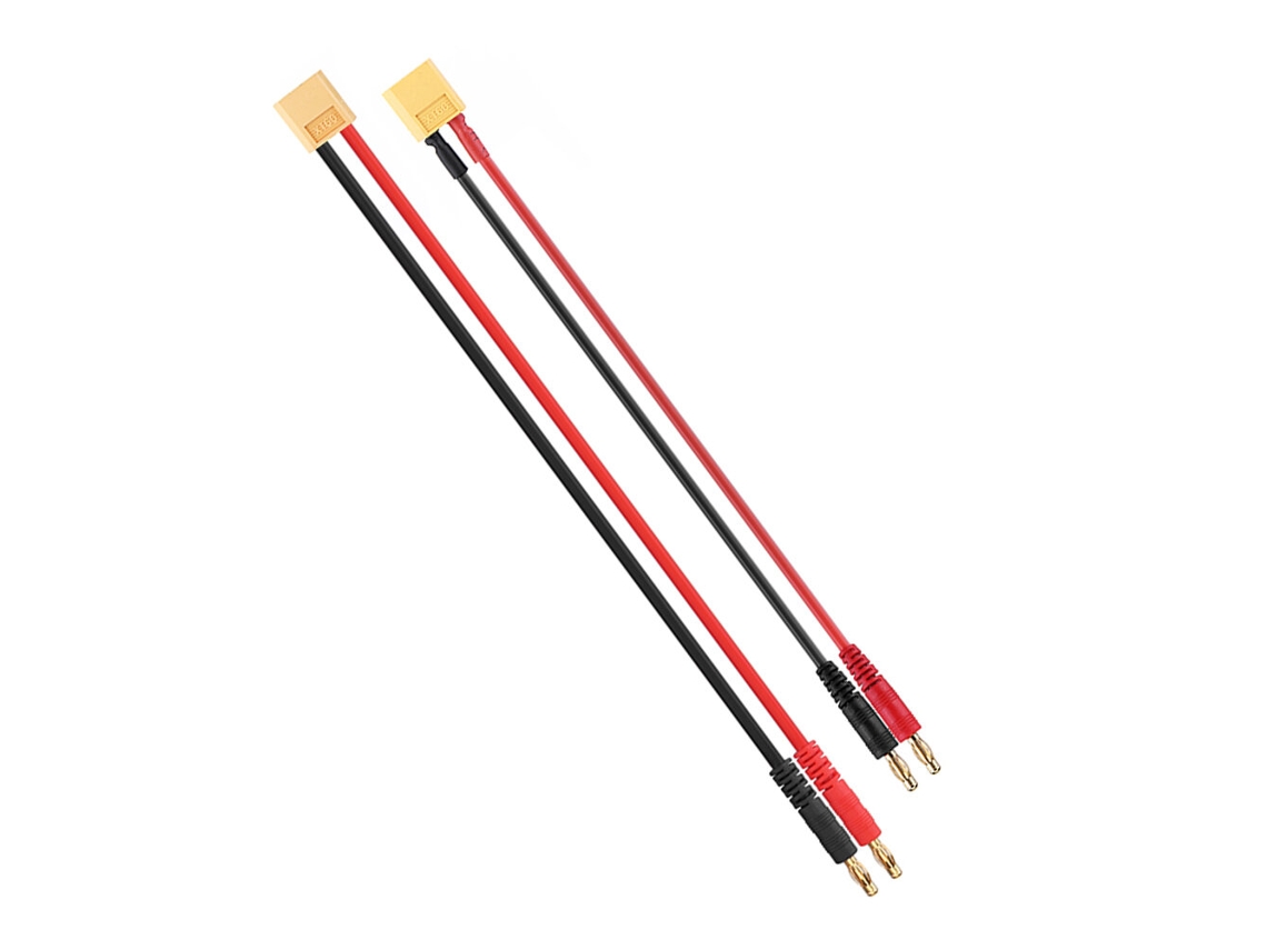 Cabo de Silicone Xt60 Macho para Ficha Banana de 4,0 Mm, 14 Awg, 15 Cm Ou 22 Cm, para Carregador B6ac MDUG