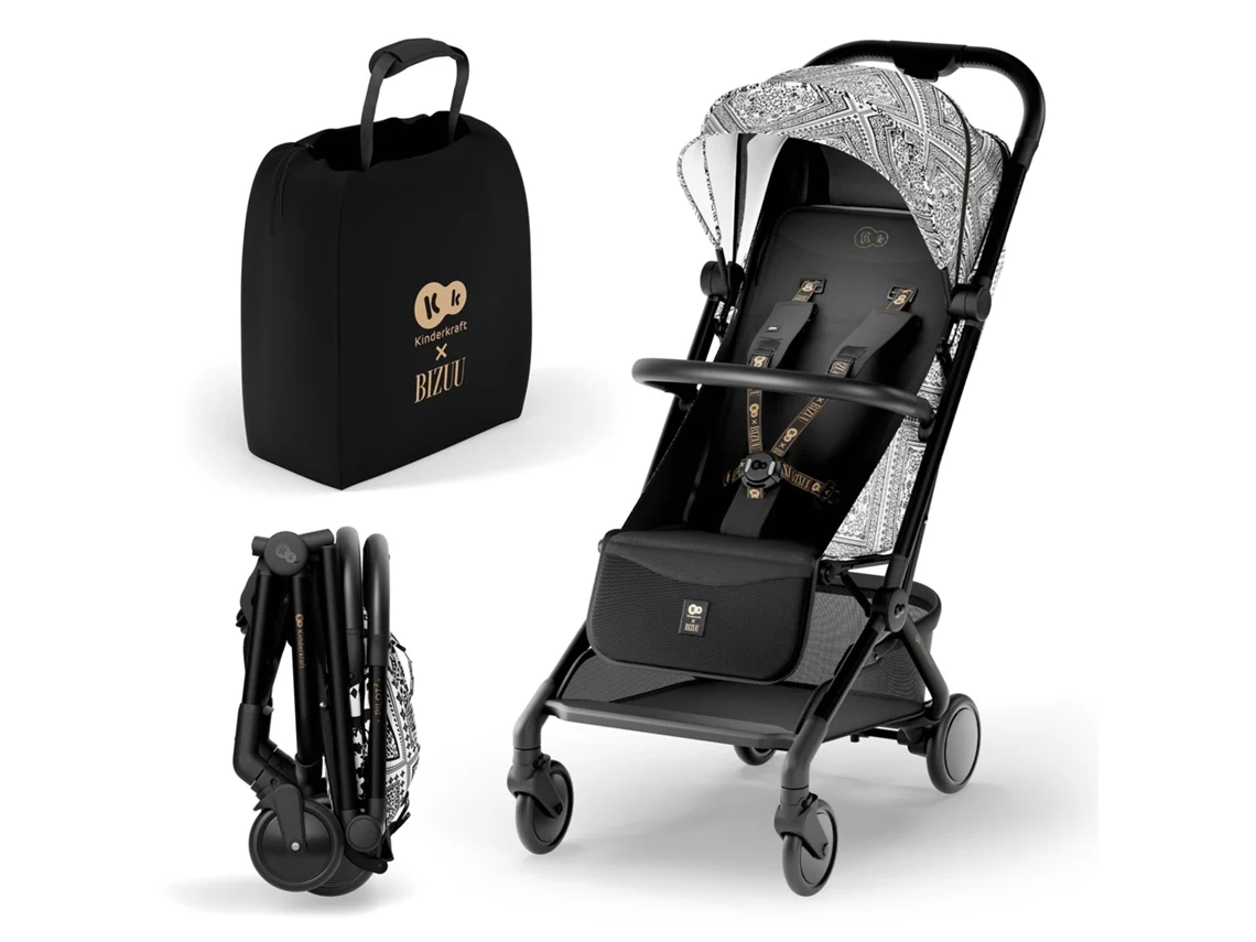 Carrinho De Bebé Para Avião Kinderkraft Pilot 2- Bizuu (preto)