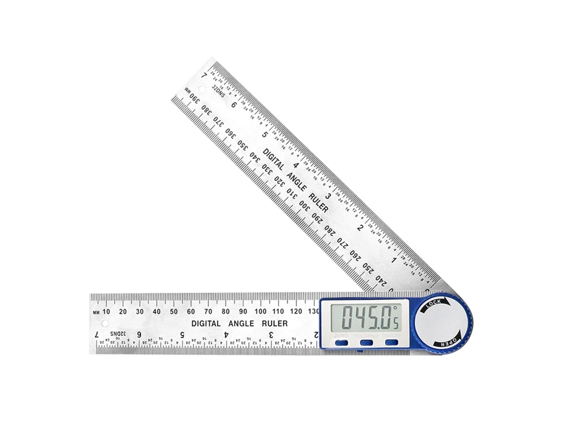 Medidor De Ângulo, Transferidor Digital, Ferramenta De Medição 360 ​​graus, Paquímetro Para Metal E Madeira, Régua
