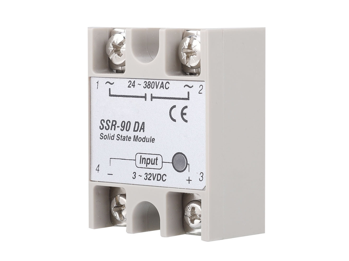 Módulo De Relé De Estado Sólido Ssr-90da (entrada Dc Ac, 3-32v Dc)