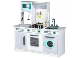 Grande Cozinha Infantil em Madeira com Acessórios ECOTOYS