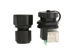 Conector Rj45 8 Pinos À Prova D'água Ip67 Bridge Para Rede Ethernet Equipamentos Led Monitoramento Fábrica