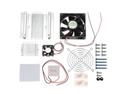 Kit de Refrigeração Termoelétrica Peltier Diy Tec1 12706 com Radiador e Ventilador