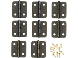 Fomiyes 250 Mini Dobradiças Para Caixas De Joias Com Parafusos, Material De Ferro, Fechamento Flexível E Suave