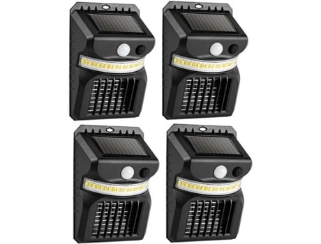 Conjunto de 4 Lâmpadas Solares Anti-Mosquitos para Exteriores Jardins Terraços Campingl1167 TRAHOO