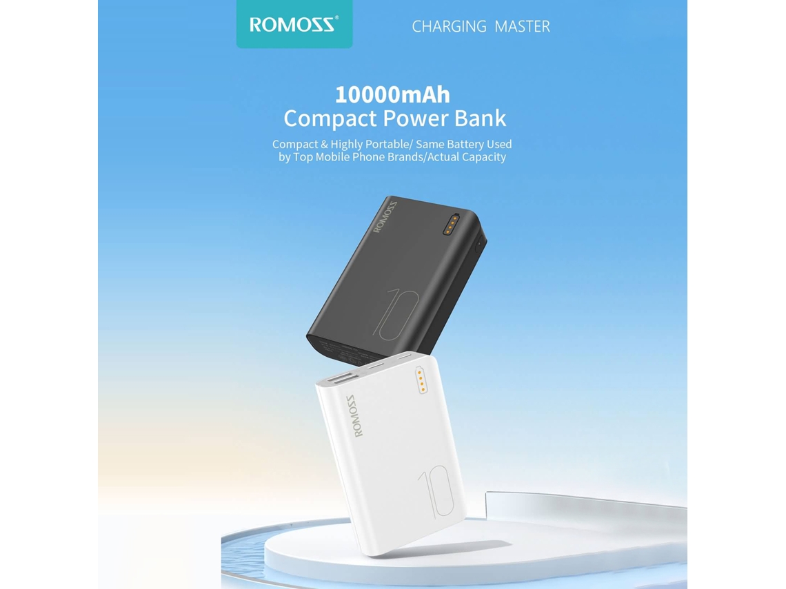 Power bank Romoss Sense4Mini, 10000mAh, portátil