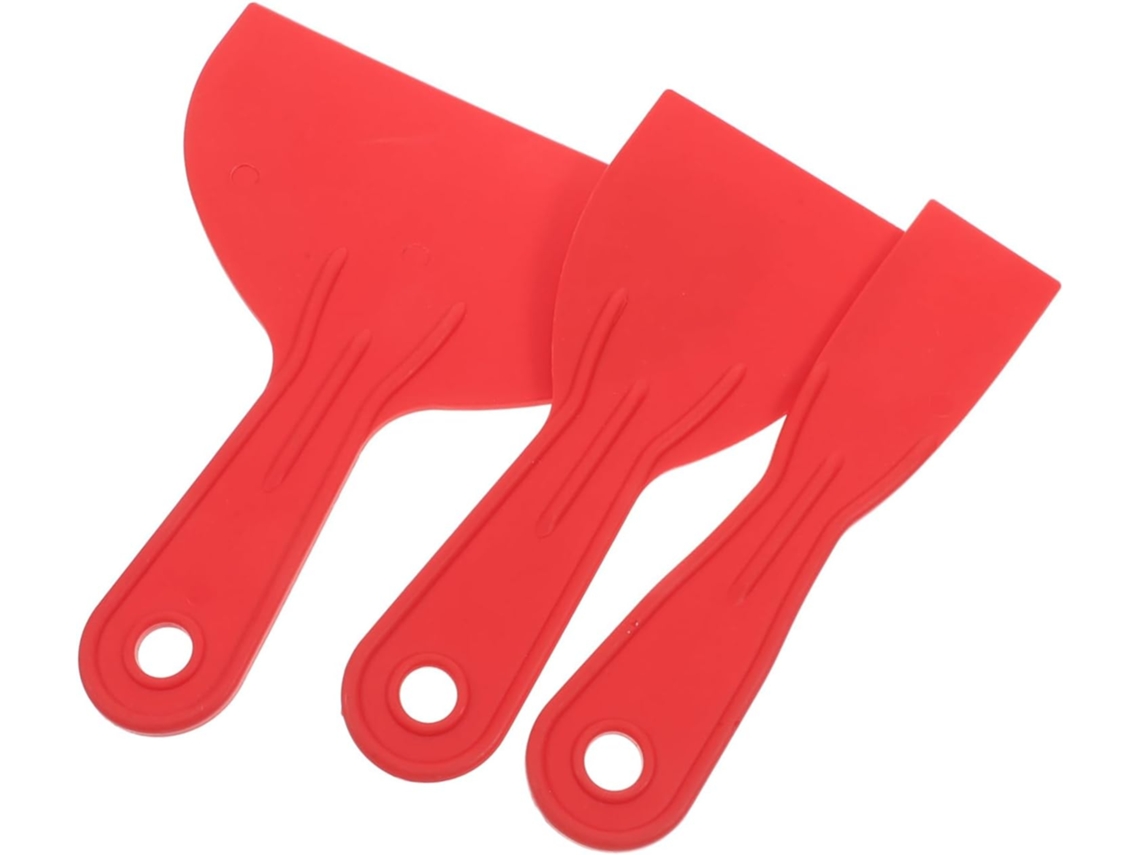 Conjunto De 3 Peças De Espátulas Para Massa Corrida, Raspadores De Plástico, Ferramentas Para Massa Gokoco