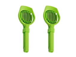 Cortador De Legumes E Frutas, Economize Tempo Na Cozinha, 19,5 X 7 X 1,5 Cm, 2 Unidades Everley891
