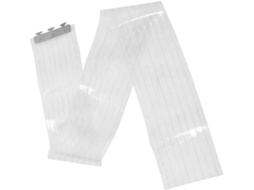 Porta Cortina Com Faixas Transparentes Para Compartimentação E Isolamento.