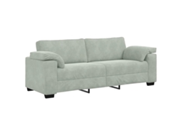3-seater Sofa, 3-seater Sofas Vidaxl Cinzeto Veludo (n/a)