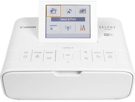 Impressora Portátil CANON Selphy CP1300 Branco (Fotografia - Wi-Fi) — Conetividade: USB e Wi-Fi