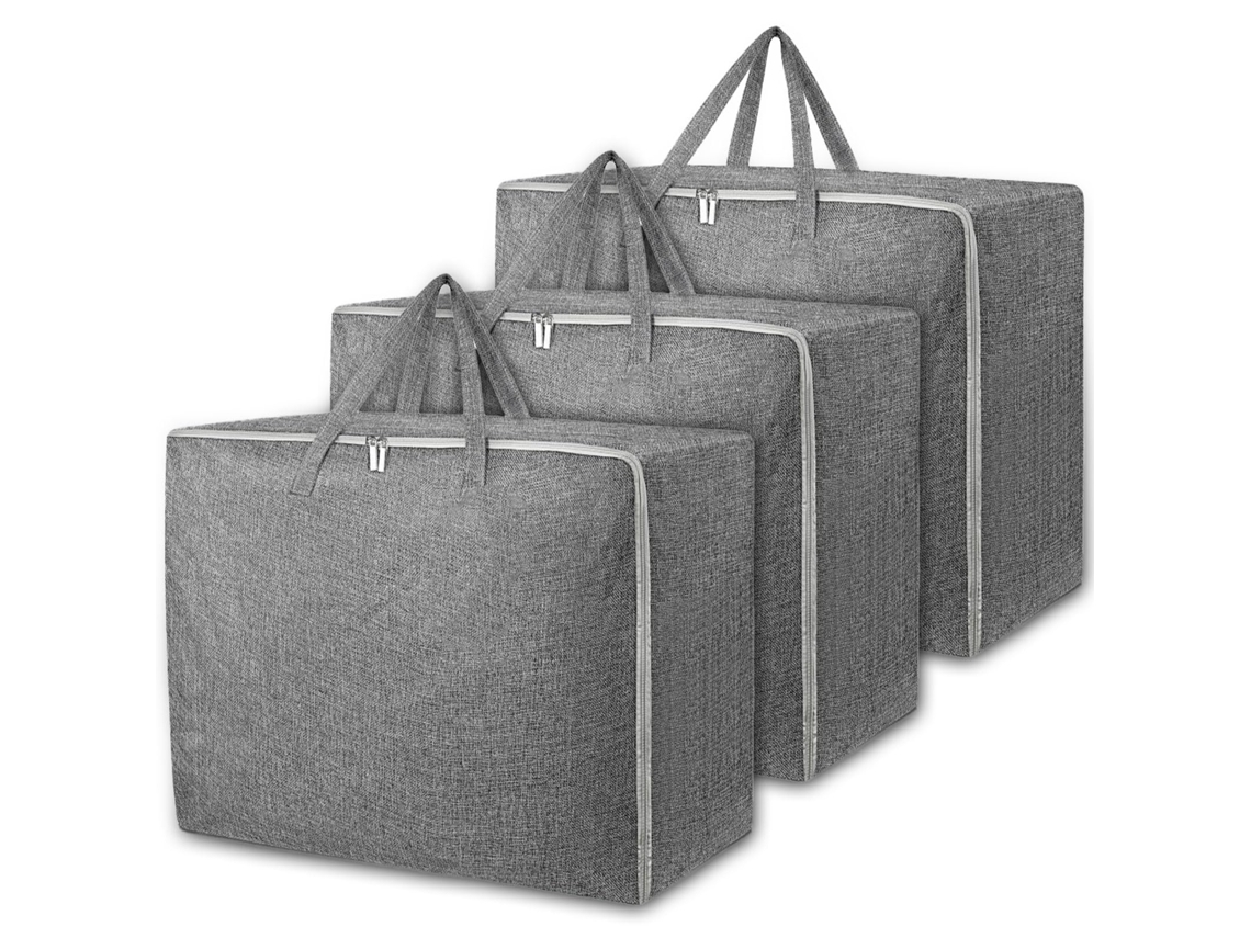 Lote De 3 Capas De Armazenamento Para Edredão,sacos De Armazenamento À Prova De Pó E Água Para Roupas,cobertores E Roupa De Cama Btforus