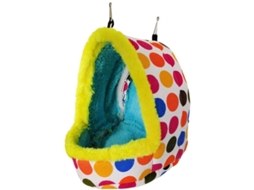 Rede AQUAFORGE para Pássaros, Ninho Quente de Inverno, Cama Aconchegante, Brinquedo de Rede para Gaiolas de Periquitos, Calopsitas e Agapornis