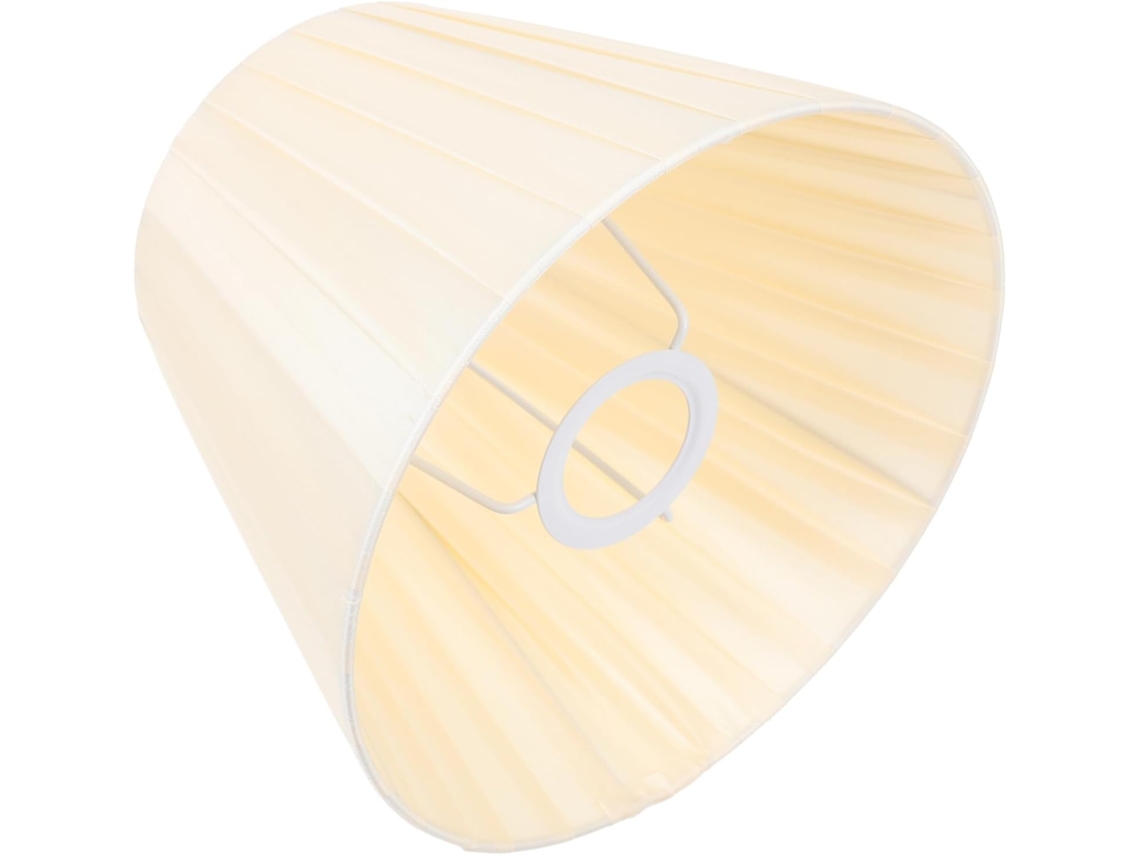 Estilo Simples E Decorativo Para Lâmpada E27, Proteção Para Os Olhos Em Tecido Bege, Ideal Para Quarto.