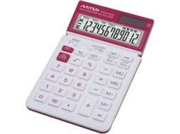 Calculadora Básica Tax MITSAI VR Vermelho (Outlet Caixa Aberta - 12 dígitos)