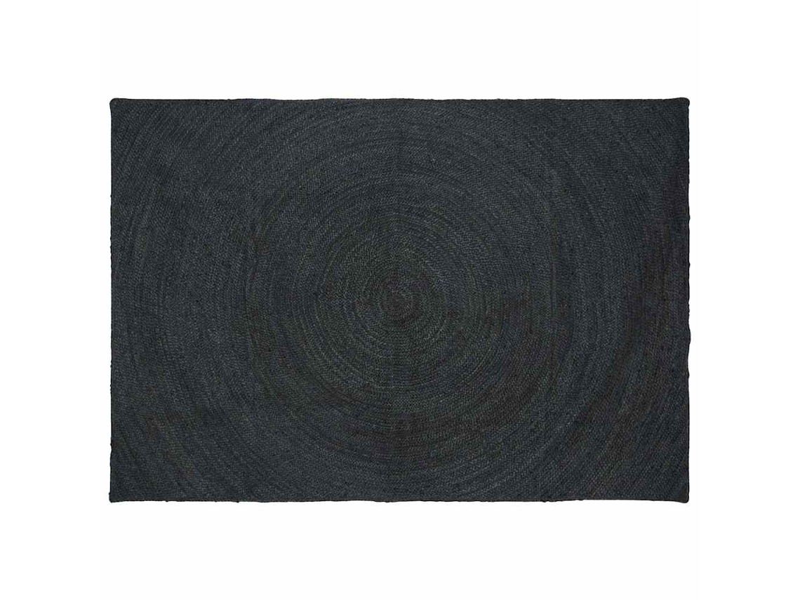Conjunto 1 Tapete De Área Vidaxl Cinzento Escuro Juta (200 X 290 Cm)