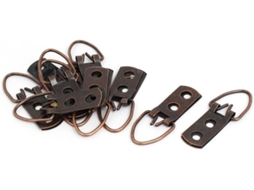 Molduras para Pendurar, 52 Mm X 13 Mm, Triangulares com 2 Furos e Alça em Formato de D, com Gancho, CHABERLU