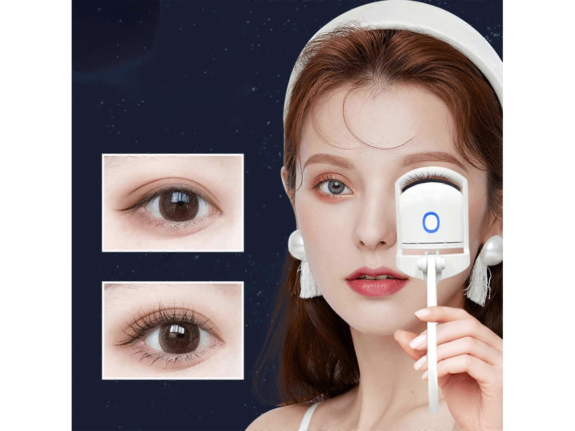 Modelador De Cílios Aquecido Usb, Modelador De Cílios Elétrico Recarregável Com Pente Para Cílios Para Mulheres E Meninas Everley891