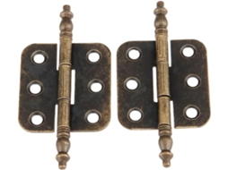 2 Dobradiças Com Cabeça Coroada De 70 * 35 Mm Para Móveis Armário