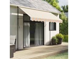 Vidaxl Tecido De Substituição Para Sanefa De Toldo 280x20 Cm Riscas Multicor