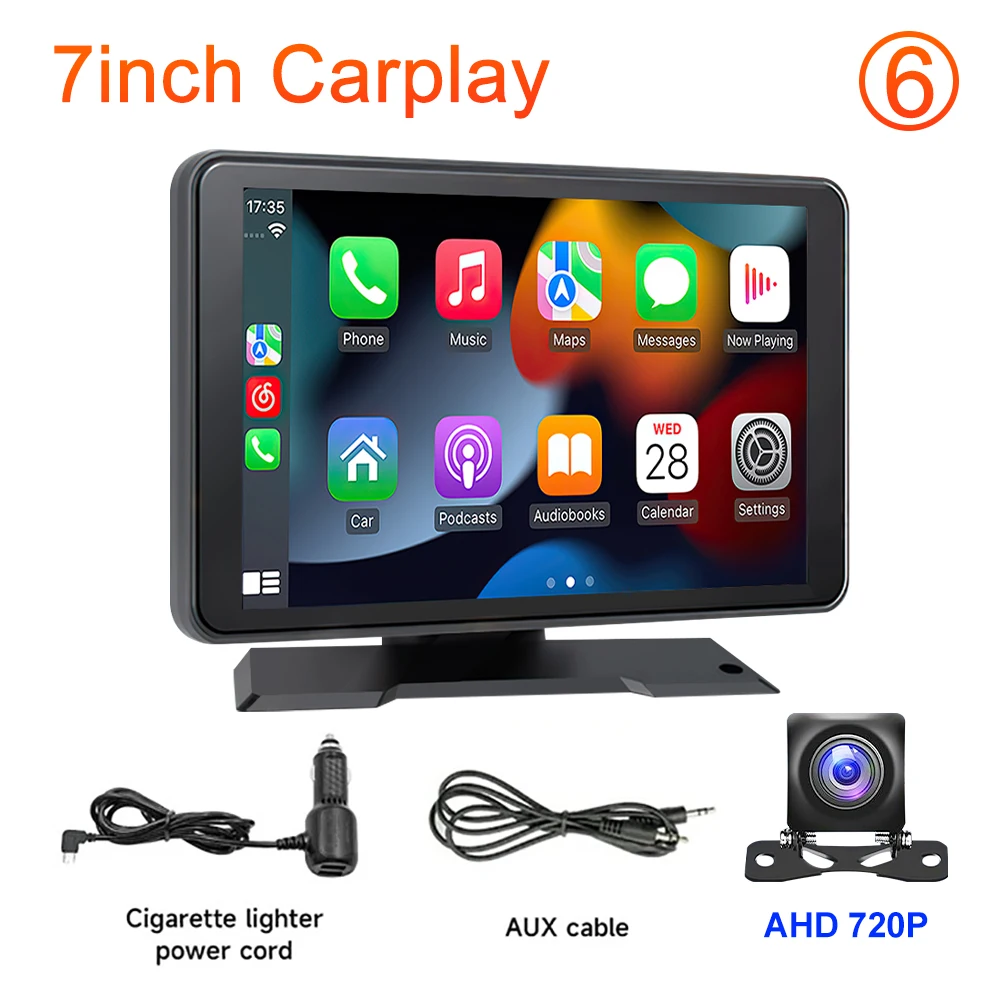 Sistema Multimídia Automotivo Portátil Universal Carplay (ahd De 7 Polegadas), Tela Sem Fio De 7 A 10 Polegadas.