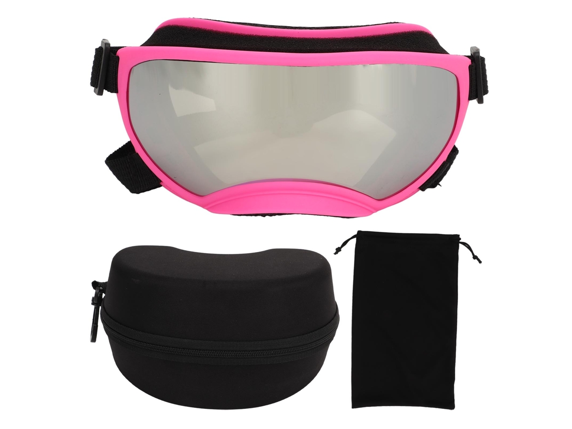 Óculos Para Cães Com Armação Rosa, Proteção Ultravioleta, À Prova De Vento, Respirável, Alça Ajustável, Óculos Para Cães Para Uso Aquaforge