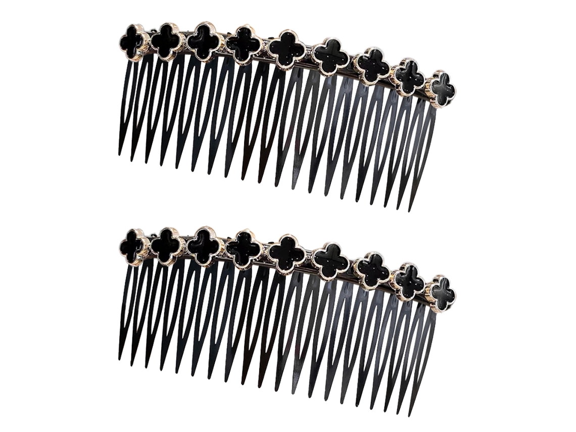 Pente Lateral Para Cabelo Com Pérolas, Cristal E Strass Para Mulher