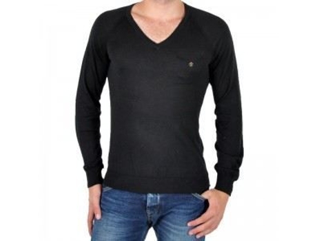 Camisola De Homem Joe Retro Pluss Algodão Preto (s)
