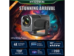 Mini Projetor 4k Android 11.0, Wifi 6, Bt 5.2, 200 Ansi, Full Hd Home Cinema ZYBLSSBB