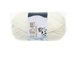 Lurelia Fio Algodão Grosso 2,5 Mm 50g 5mm Branco Para Tricô